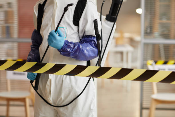 Professional Infectious Disease Decontamination technician working in Brightwaters, NY